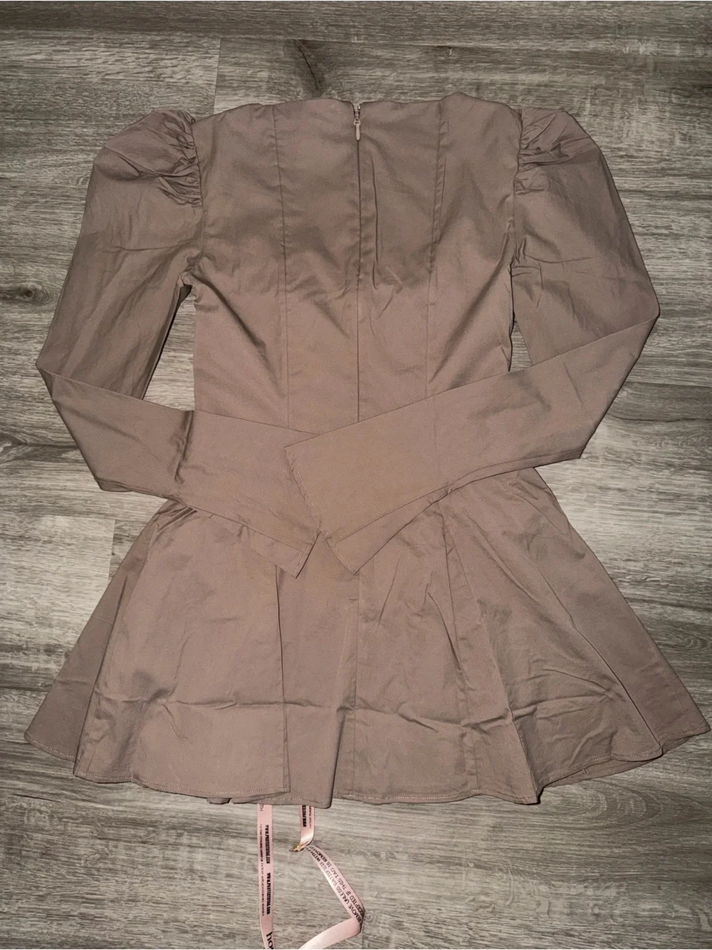 🇺🇸FIRM PRICE🇺🇸 House of CB CARLINA Mocha Long Sleeve Mini Dress - Picture 15 of 16